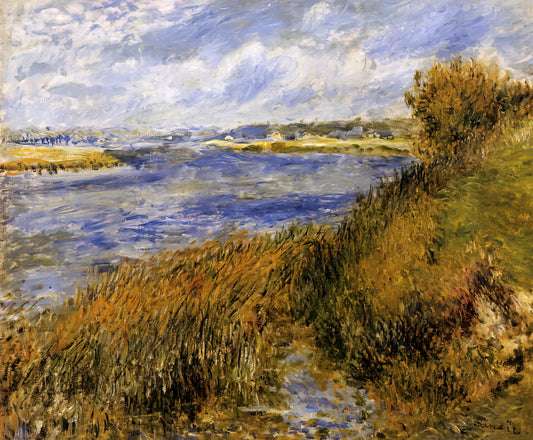 Pierre-Auguste Renoir: The Master of Light, Life, and Impressionist Joy - The Banks of the Seine at Champrosay by Pierre-Auguste Renoir