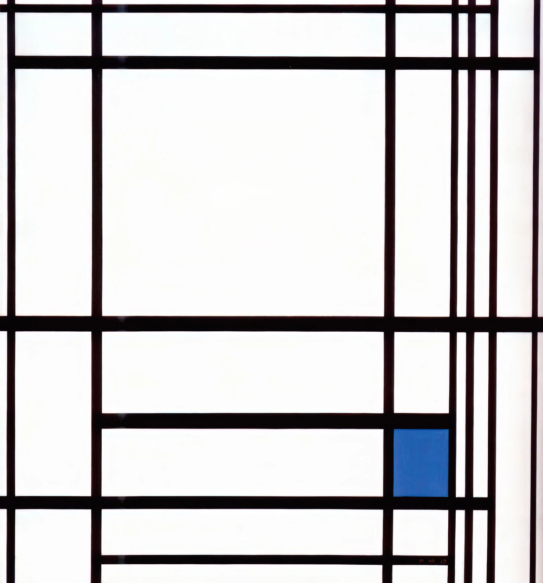 Piet Mondrian's Most Famous Painting: A Definitive Guide to Composition with Red, Blue, and Yellow - Composition with Blue by Piet Mondrian