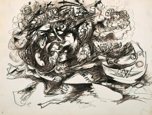 Pollock Famous Painting: Decoding the Masterpieces of Abstract Expressionism - UNTITLED O CONNOR THAW 771 by Jackson Pollock