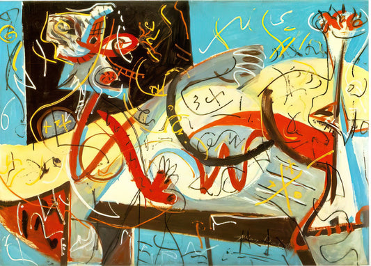 Pollock Painting Ex Machina: Decoding the Mechanical Genius Behind Jackson Pollock's Revolutionary Art - STENOGRAPHIC FIGURE by Jackson Pollock