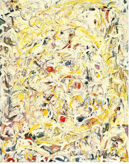 Pollock and de Kooning: The Titans of Abstract Expressionism - SHIMMERING SUBSTANCE 1946 1 by Jackson Pollock