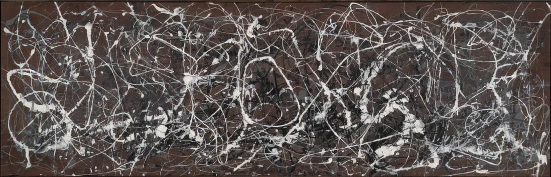 Pollock in Action: The Revolutionary Drip Painting Technique That Changed Modern Art - NUMBER 13A ARABESQUE 1948 by Jackson Pollock