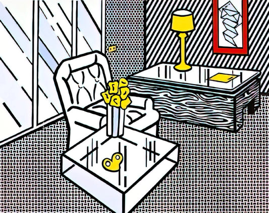 Pop Art Portraits by Roy Lichtenstein: A Definitive Guide to the Iconic Comic-Style Masterpieces - THE DEN 1990 by Roy Lichtenstein