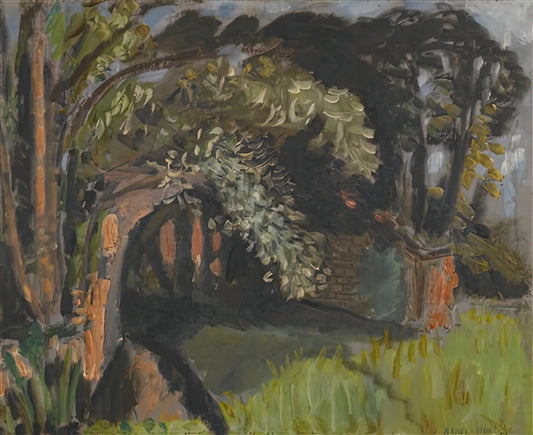 Portrait Madame Matisse: A Masterpiece of Modernist Portraiture and Fauvist Color - PAYSAGE A MAINTENON 1918 by Henri Matisse