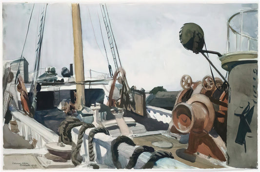 Poster Hopper Nighthawks: Capturing the Essence of Edward Hopper's Iconic Art in Your Space - Deck of a Beam Trawler, Gloucester by Edward Hopper