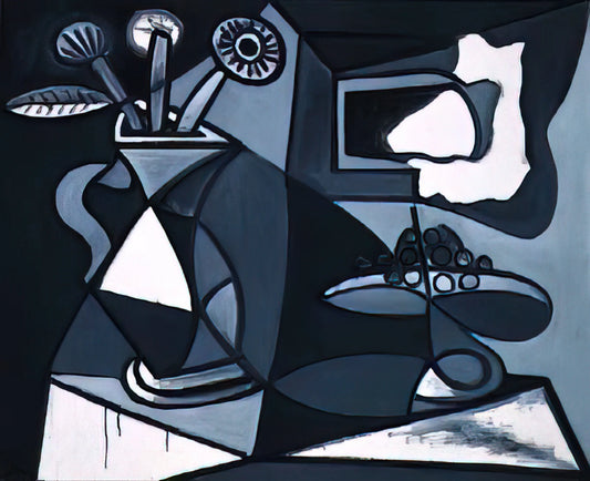 Poster Picasso Art: A Curator's Guide to Collecting and Displaying Iconic Prints - Vase with flowers by Pablo Picasso
