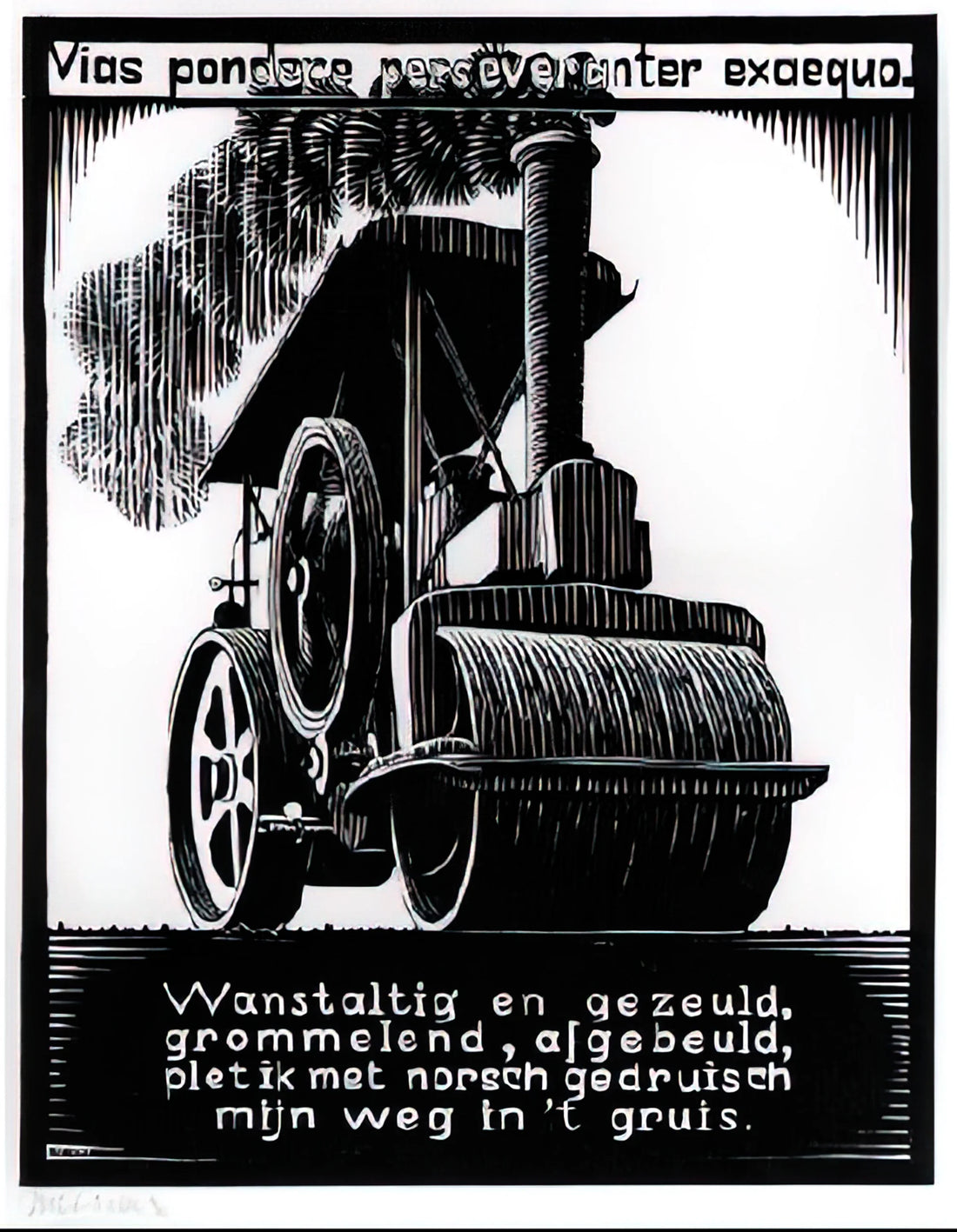 Puzzelman Escher: The Mathematical Artistry of Maurits Cornelis Escher - EMBLEMATA STEAMROLLER by MC Escher