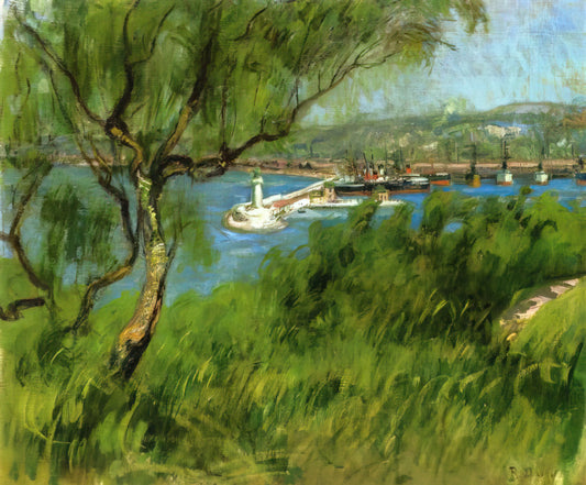 Raoul Dufy Ascot: The Joyful Modernism of a Racing Masterpiece - VIEW OF A PORT by Raoul Dufy