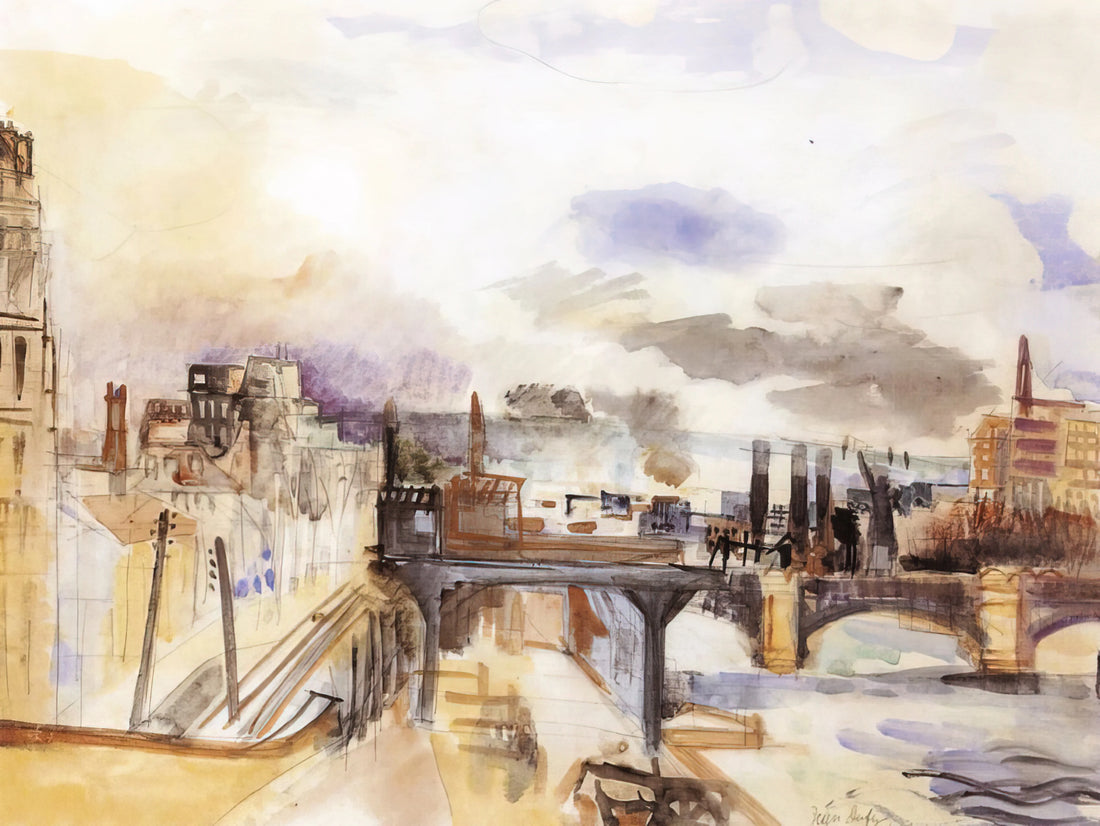 Raoul Dufy Prints Signed: A Collector's Guide to Authenticity and Value - PARISIAN BRIDGE 1922 by Raoul Dufy