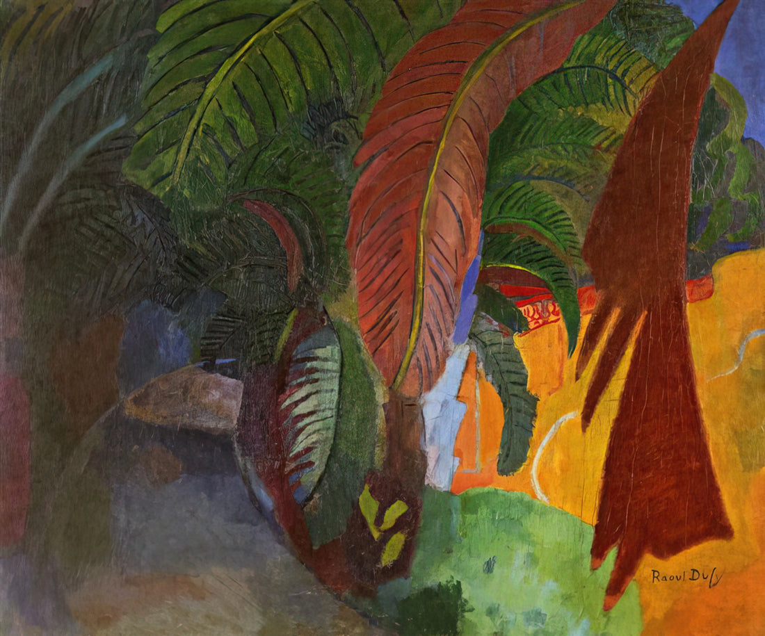 Raoul Dufy Reproduction: A Guide to Authentic Art Prints & Collector Insights - PALM TREES AT MARTIGUES HOMAGE TO GAUGUIN 1910 by Raoul Dufy