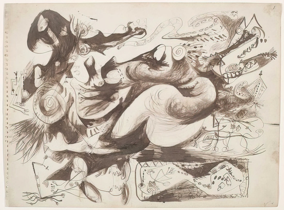Real Jackson Pollock for Sale: A Collector's Guide to Authenticity, Value, and Market Realities - UNTITLED O CONNOR THAW 770 by Jackson Pollock