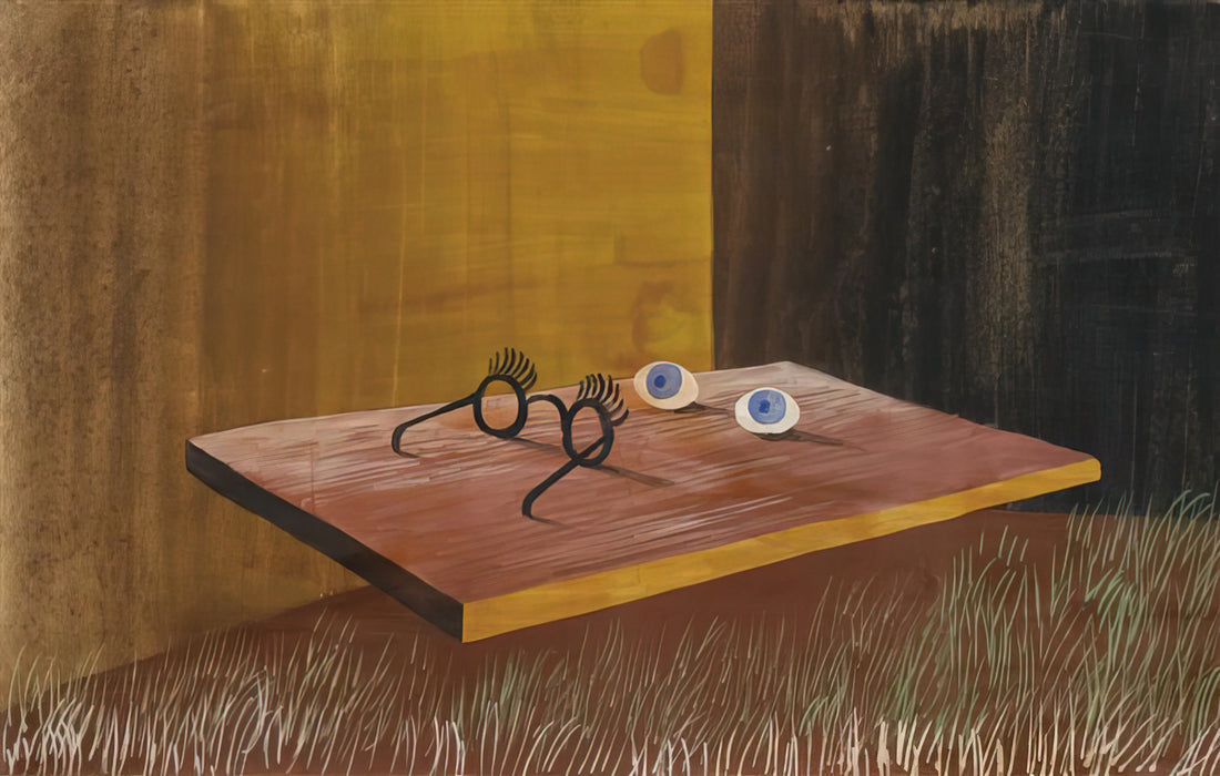 Remedios Varo: The Enigmatic World of a Surrealist Master and Her Feline Muse - EYES ON THE TABLE 1938 by Remedios Varo