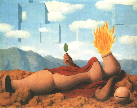 René Magritte Art Pieces: A Curator's Guide to His Most Iconic Works - ELEMENTARY COSMOGONY 1949 by Rene Magritte