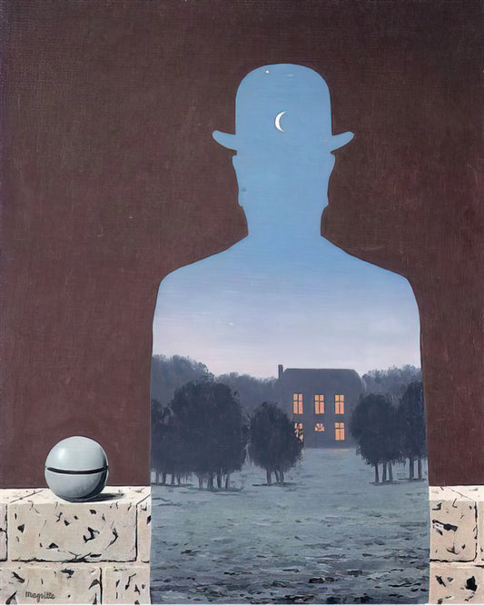 René Magritte Canvas: Exploring the Surrealist Master's Vision Through Museum-Quality Prints - THE HAPPY DONOR 1966 by Rene Magritte