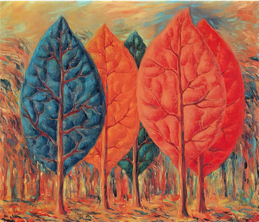 René Magritte (1898-1967): The Master of Surrealist Mystery and Visual Paradox - THE FIRE 1943 by Rene Magritte