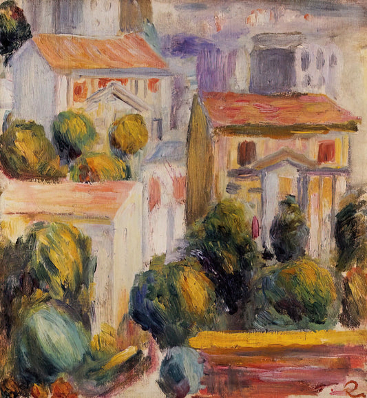 Renoir Art for Sale: A Curator's Guide to Collecting and Displaying Impressionist Masterpieces - House at Cagnes by Pierre-Auguste Renoir