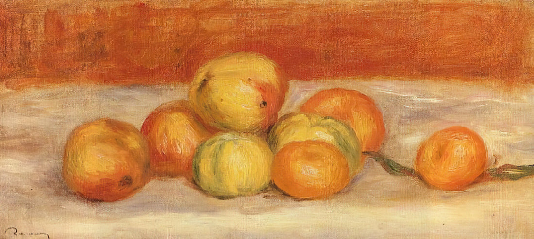 Renoir Canvas Art: A Collector's Guide to Impressionist Mastery - Apples and Manderines by Pierre-Auguste Renoir