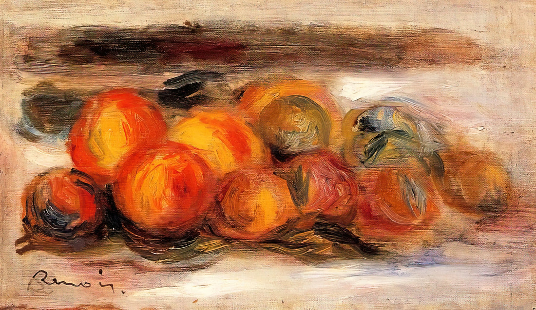 Renoir Sketches: The Intimate Foundation of an Impressionist Master's Vision - Still Life with Peaches by Pierre-Auguste Renoir
