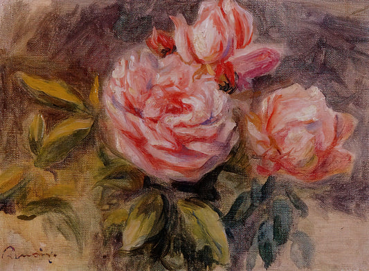 Renoir's Pont Neuf: A Masterpiece of Impressionist Paris - Roses by Pierre-Auguste Renoir