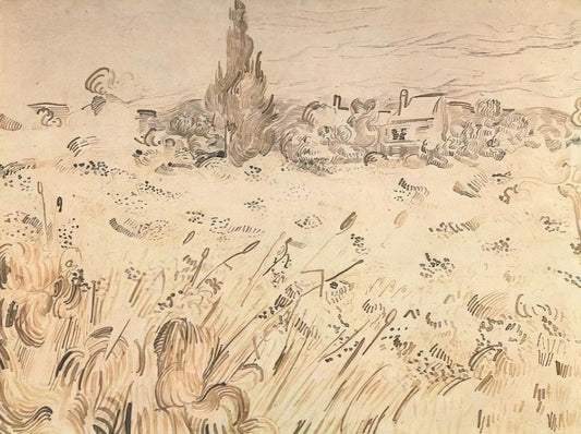 Reproduction of Starry Night: A Curator's Guide to Van Gogh's Masterpiece - Wheat Field with Cypresses by Vincent van Gogh