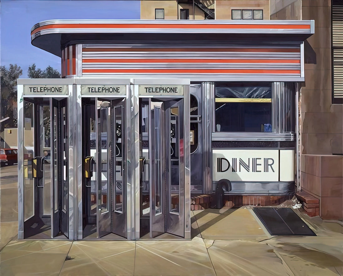 Richard Estes Photography: The Photorealist Master's Urban Vision - DINER 1971 by Richard Estes