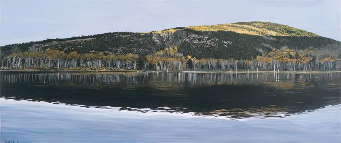 Richard Estes: The Master Photorealist Painter Who Redefined Urban Realism - BEAVER DAM POND ACADIA NATIONAL PARK 2009 by Richard Estes