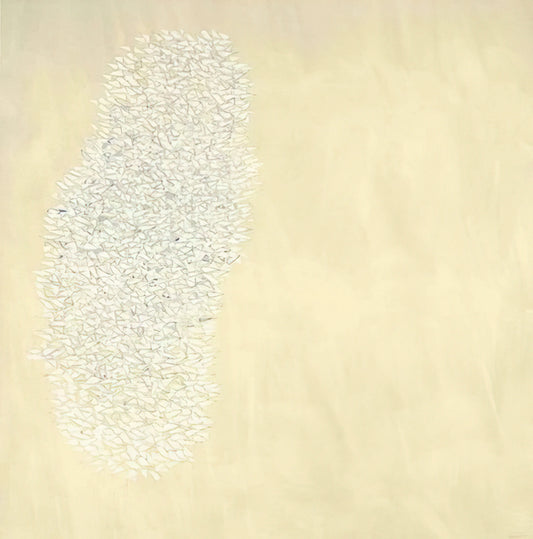 Robert Goodnough Paintings: The Post-Painterly Abstraction Pioneer - Light Gray - Tan - 1978 by Robert Goodnough