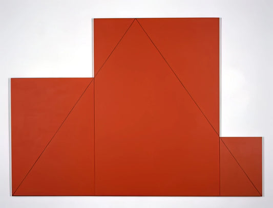 Robert Mangold Prints for Sale: A Guide to Minimalist Mastery and Collector Insights - A TRIANGLE WITHIN THREE RECTANGLES 1977 by Robert Mangold