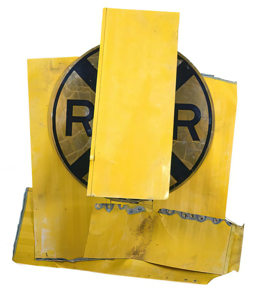 Robert Rauschenberg Combines Painting: Redefining Art in the Post-War Era - YELLOW VISOR GLUT 1989 by Robert Rauschenberg