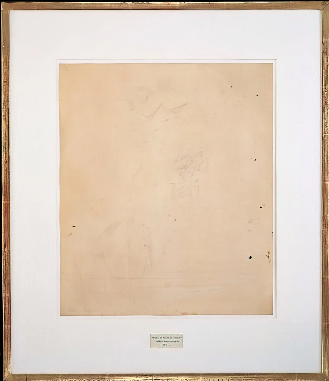 Robert Rauschenberg and Andy Warhol: The Revolutionary Dialogue That Redefined American Art - ERASED DE KOONING 1953 by Robert Rauschenberg