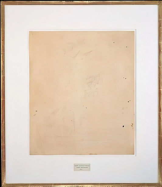 Robert Rauschenberg and Cy Twombly: The Revolutionary Friendship That Redefined American Art - ERASED DE KOONING 1953 by Robert Rauschenberg