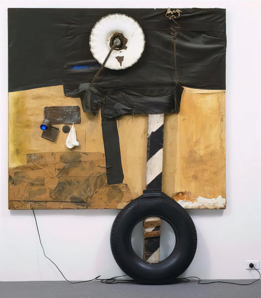 Robert Rauschenberg's Dante's Inferno: A Modernist Reimagining of a Medieval Epic - FIRST LANDING JUMP 1961 by Robert Rauschenberg