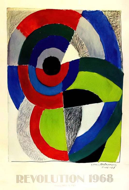 Robert and Sonia Delaunay: Pioneers of Orphism and Modern Art - REVOLUTION AFFICHE by Sonia Delaunay