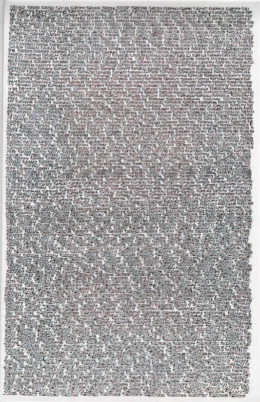 Roman Opalka Acrylic Print: The Conceptual Art of Time and Numbers - 19651 - ∞, Detail 511130-512739 - Conceptual Art by Roman Opalka