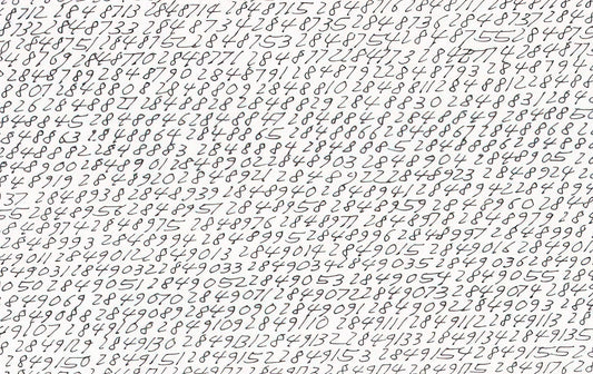 Roman Opalka Acrylic Print: The Conceptual Artist's Enduring Legacy in Modern Art - 19651 - ∞, Detail - Conceptual Art by Roman Opalka