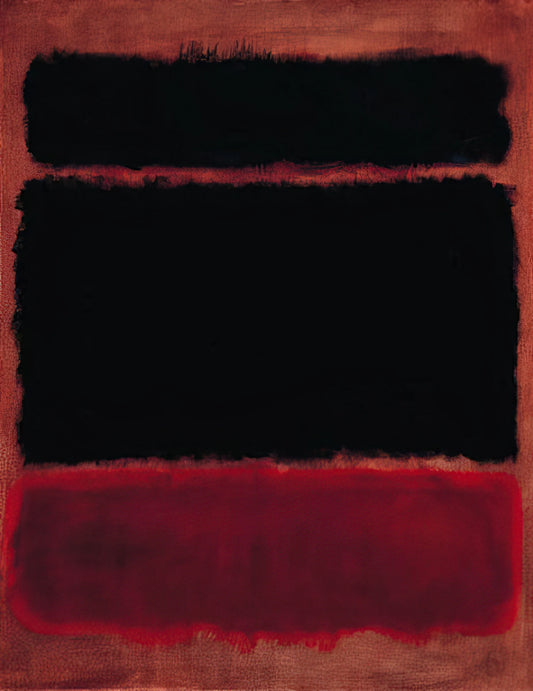 Rothko 1969: The Final Year of a Master's Visionary Journey - Black in Deep Red - 1957 by Mark Rothko