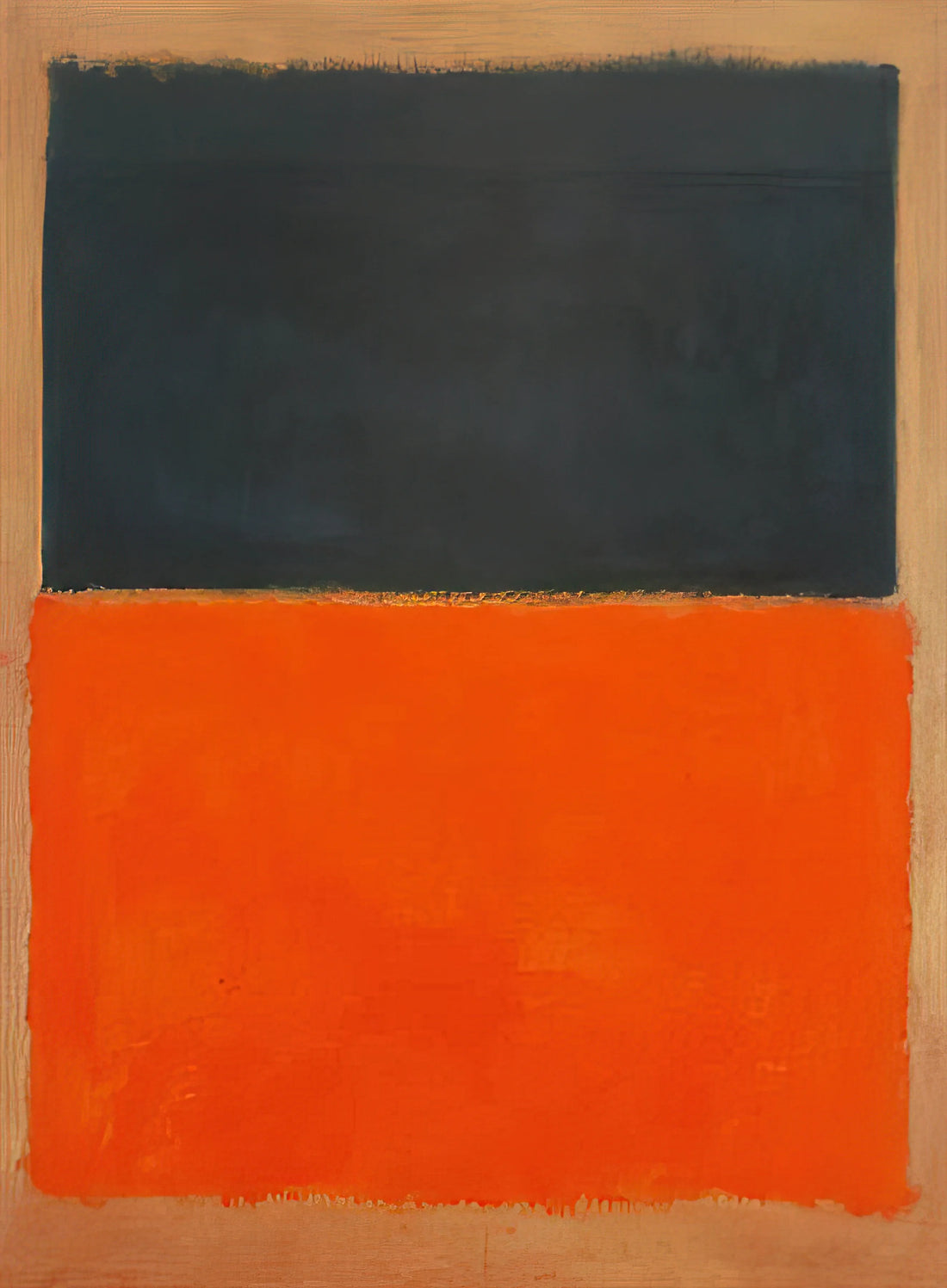 Rothko Modern Art: The Sublime Power of Color Field Painting - Green and Tangerine on Red - 1956 by Mark Rothko