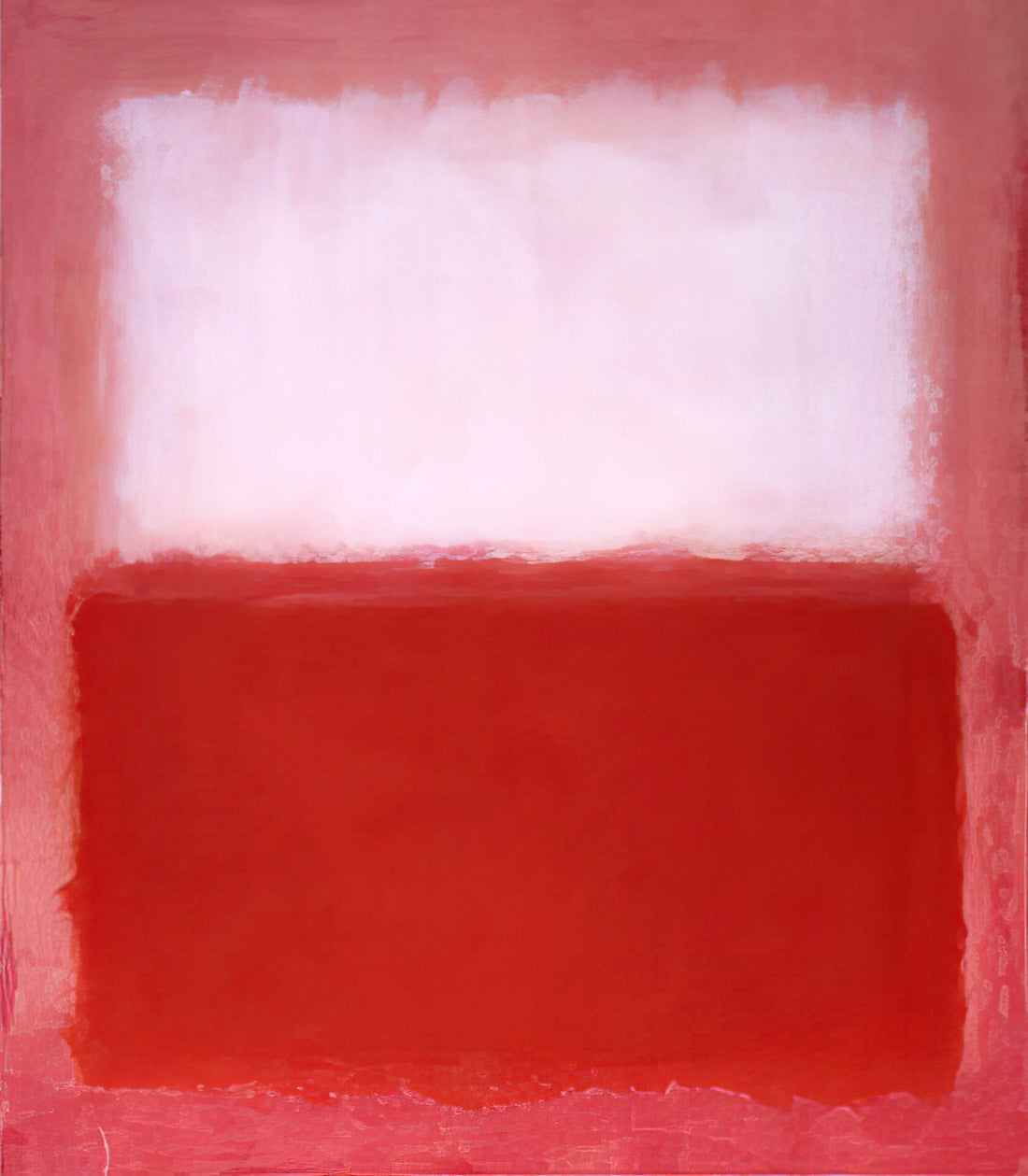 Rothko Painting Sale Price: Understanding the Market for Abstract Expressionist Masterpieces - White Over Red - 1957 by Mark Rothko