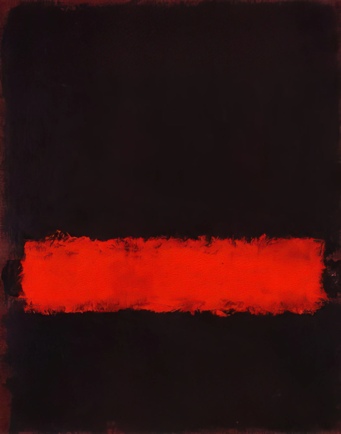 Rothko Yellow Over Purple: The Emotional Resonance of Color Field Painting - Black, Red and Black - 1968 by Mark Rothko