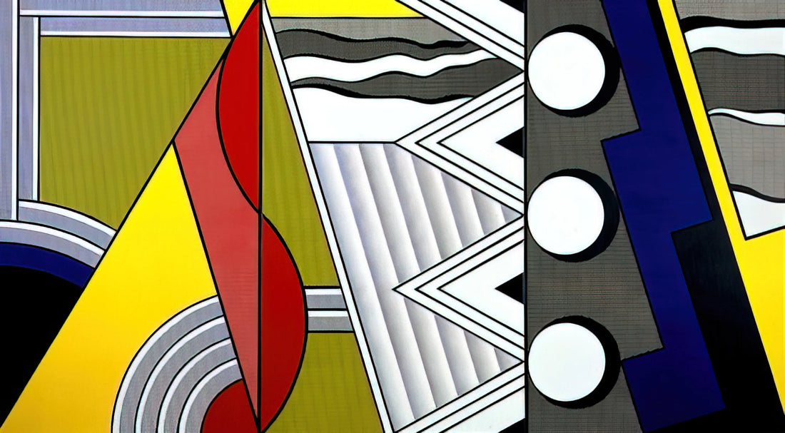 Roy Lichtenstein Canvas Prints: Pop Art Mastery for Modern Collections - MODERN PAINTING WITH CLEF 1967 by Roy Lichtenstein