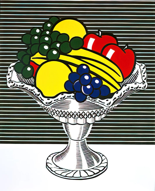 Roy Lichtenstein Lithograph Signed: A Collector's Guide to Authenticity, Value, and Legacy - STILL LIFE WITH CRYSTAL BOWL 1973 by Roy Lichtenstein