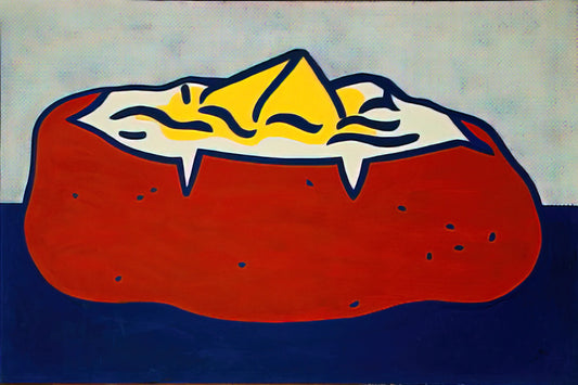 Roy Lichtenstein Reproduction: A Guide to Authentic Pop Art Prints - BAKED POTATO 1962 by Roy Lichtenstein