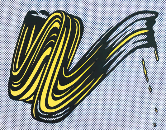 Roy Lichtenstein Sun: A Pop Art Icon of Mechanical Radiance - BRUSHSTROKE 1965 0 by Roy Lichtenstein