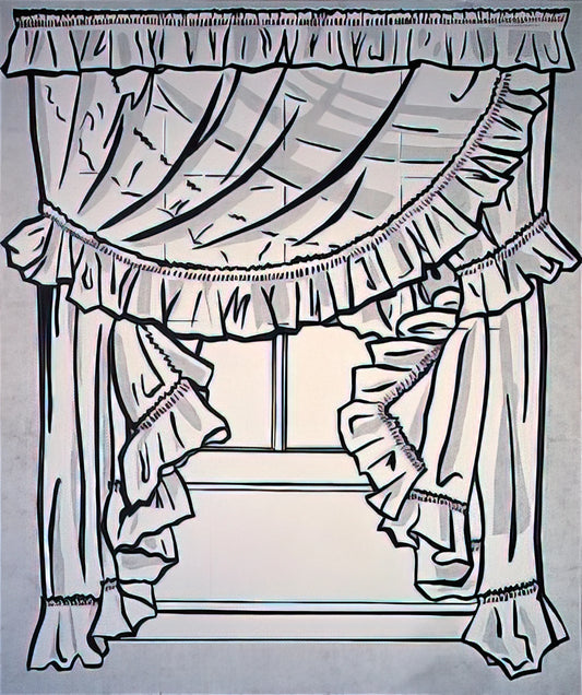 Roy Lichtenstein and WWII: How Military Service Shaped a Pop Art Pioneer - CURTAINS 1962 by Roy Lichtenstein