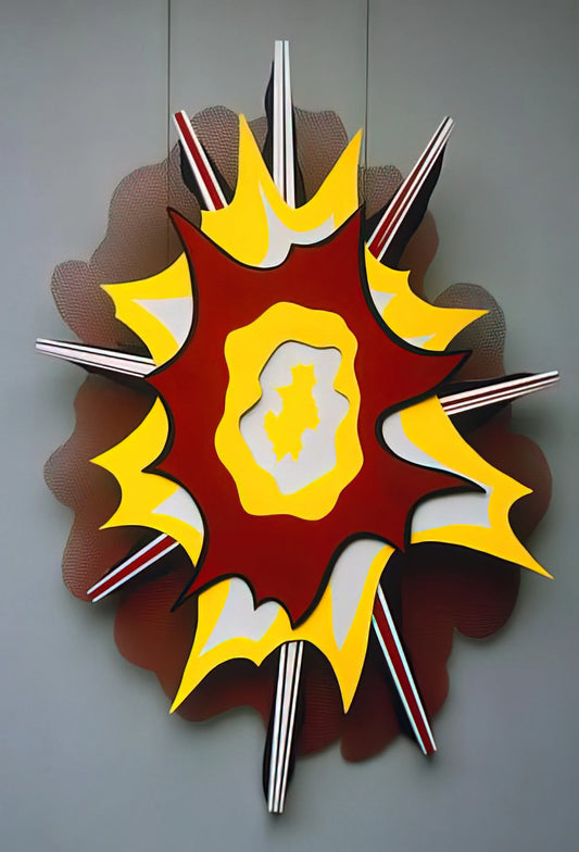 Roy Lichtenstein at MoMA: Pop Art's Comic Strip Revolution - EXPLOSION I 1965 by Roy Lichtenstein