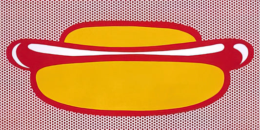 Roy Lichtenstein's 'As I Opened Fire' (1966): A Seminal Pop Art Masterpiece - HOT DOG 1964 by Roy Lichtenstein