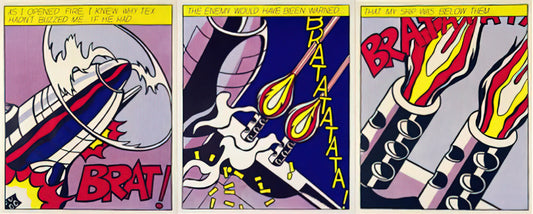 Roy Lichtenstein's 'Whaam!' Poster: A Pop Art Icon for Modern Collectors - AS I OPENED FIRE 1964 by Roy Lichtenstein