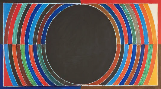 S.H. Raza Paintings: The Spiritual Geometry of Modern Indian Art - Composition V - Abstract Art by S. H. Raza