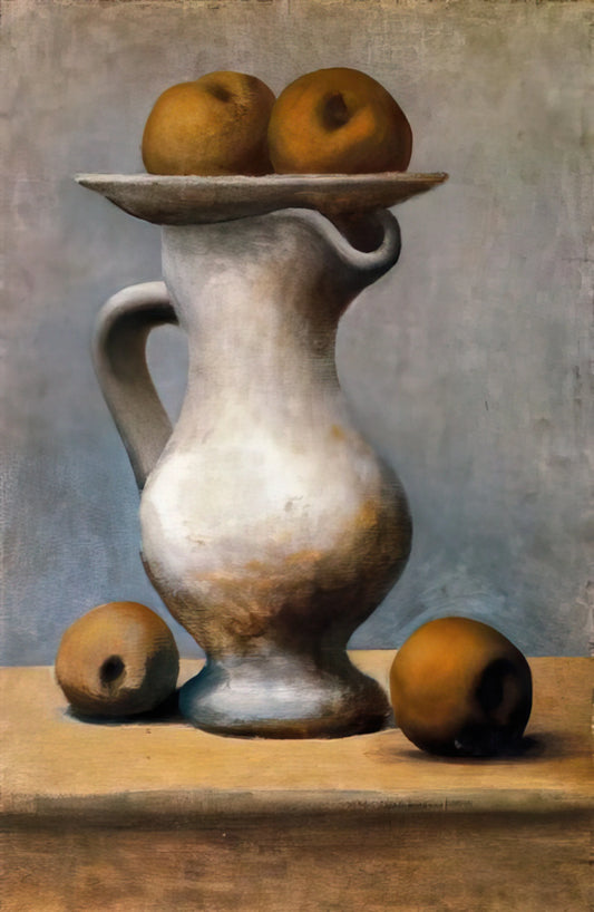 Sabartés Picasso: The Enduring Legacy of a Lifelong Friendship and Artistic Partnership - Still life with pitcher and apples by Pablo Picasso