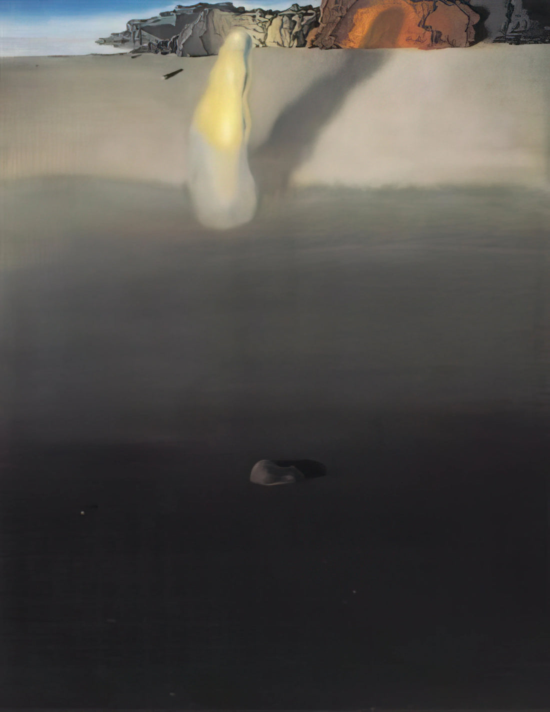Salvador Dalí Moon: Decoding the Surrealist's Celestial Symbolism - ON THE SEASHORE by Salvador Dali